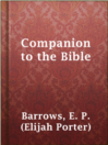 Cover image for Companion to the Bible
